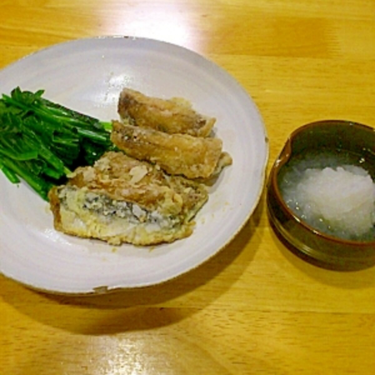 超簡単 いわしの竜田揚げ 大根おろしで レシピ 作り方 By ゆきちゃんぽんのパパ 楽天レシピ